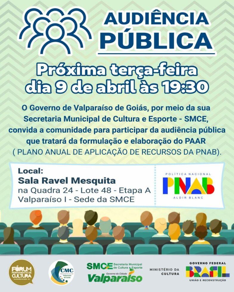SECRETARIA DE CULTURA E ESPORTE REALIZA AUDIÊNCIA PÚBLICA DE FORMULAÇÃO E ELABORAÇÃO DO PLANO ANUAL DE APLICAÇÃO DE RECURSOS