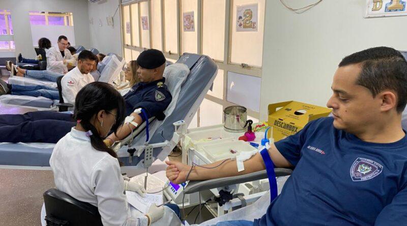 Novos nomeados da GCM se reúnem para doar sangue