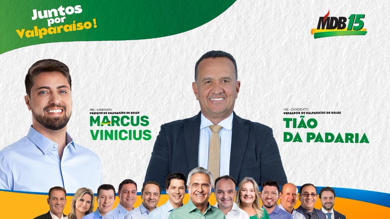 Marcus Vinícius e Tião da Padaria: Pré-Candidaturas Oficializadas em Valparaíso de Goiás