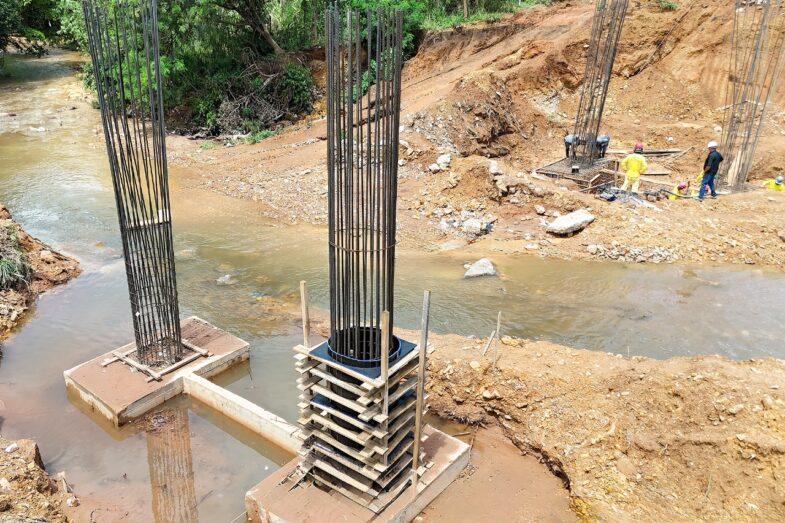 GOVERNO MUNICIPAL AVANÇA NAS OBRAS DE CONSTRUÇÃO DE PONTE NO BAIRRO PACAEMBU