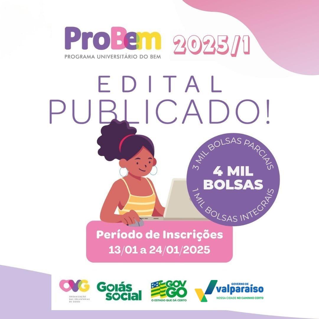 GARANTA SEU FUTURO: INSCREVA-SE NO PROBEM 2025/1