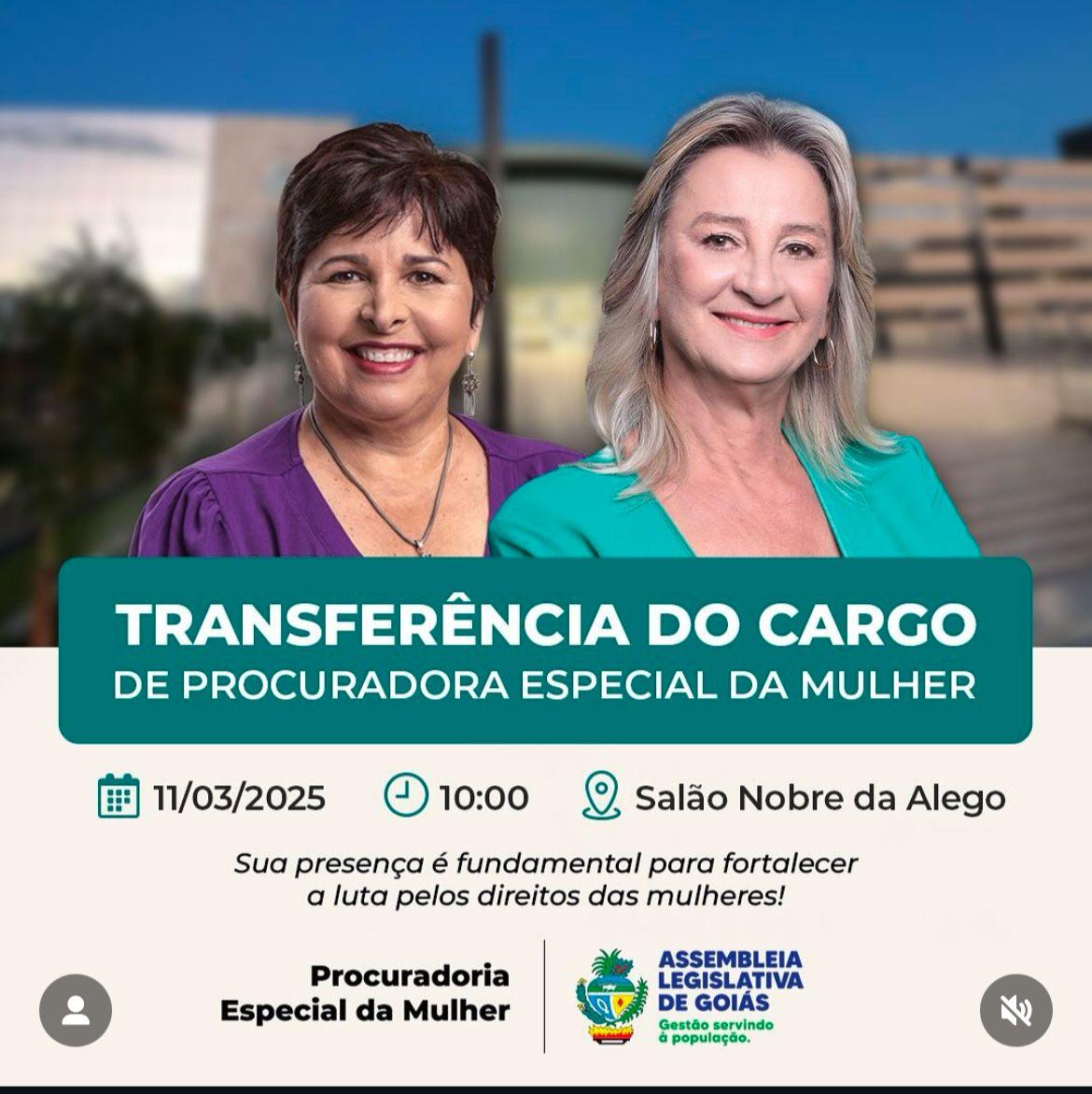 Deputada Estatual Dra. Zeli Assumá o Cargo de Procuradora Especial da Mulher na Alego