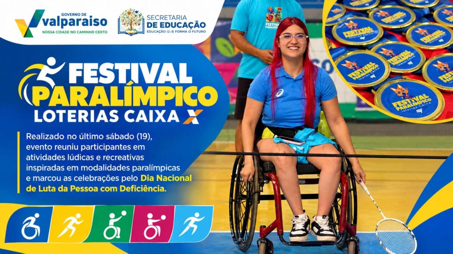FESTIVAL PARALÍMPICO LOTERIAS CAIXA PROMOVE INCLUSÃO E ESPORTE PARA CRIANÇAS E JOVENS EM VALPARAÍSO