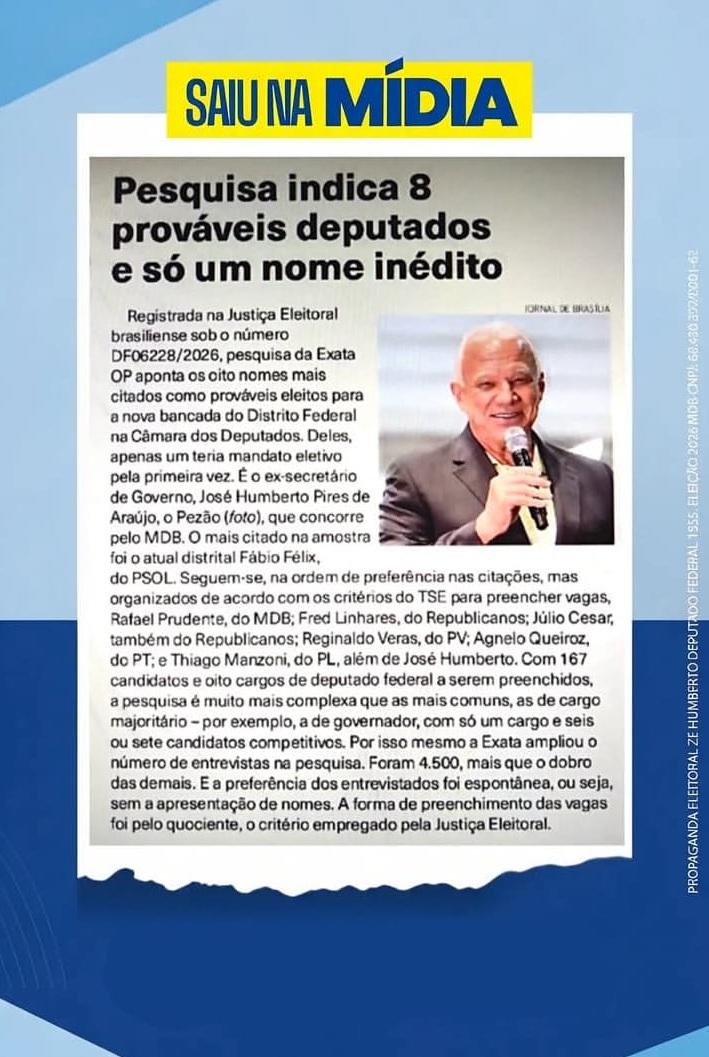Saiu na mídia